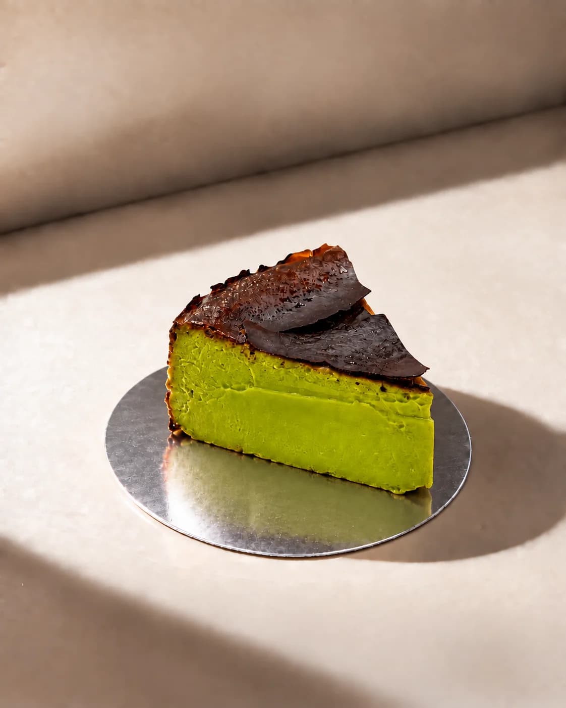 Bánh Basque Burnt Matcha Cheesecake